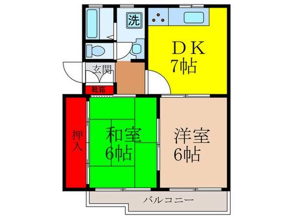 サンロイヤルの物件間取画像